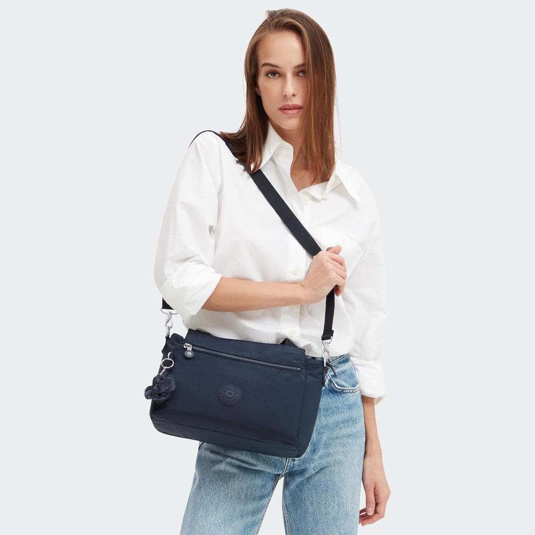 Kipling Unisex Elysia Medium shoulderbag (with Removable shoulderstrap), Blue Bleu 2, Blue Bleu 2