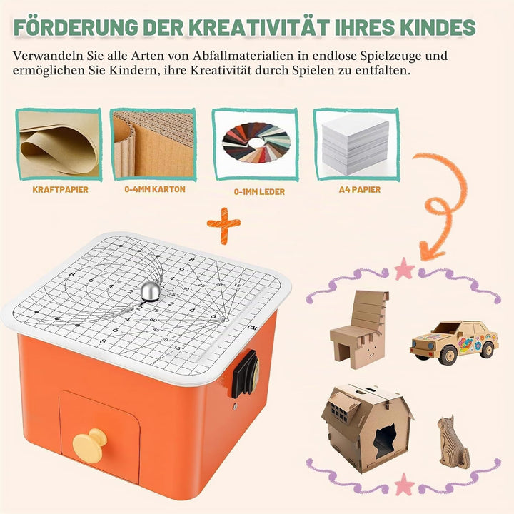 Kartonschneider für Kinder,45W elektrische Kappsäge mit klingenloser Technologie,präzises Schneiden