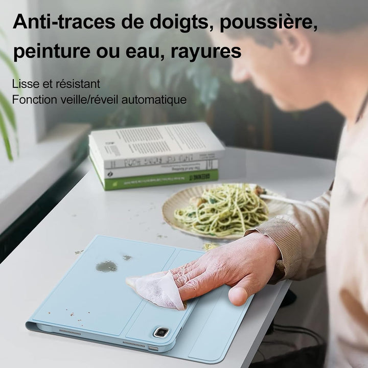 Tastatur Hülle für Samsung Galaxy Tab S6 Lite 10,4 Zoll 2024/2022/2020, 7 Farben Beleuchtung, Keyboa