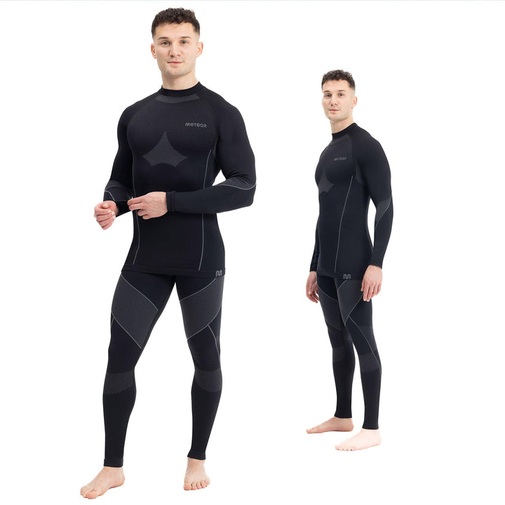 meteor® Thermounterwäsche Herren Funktionswäsche Atmungsaktiv Set Thermoaktiv unterwäsche Thermounte