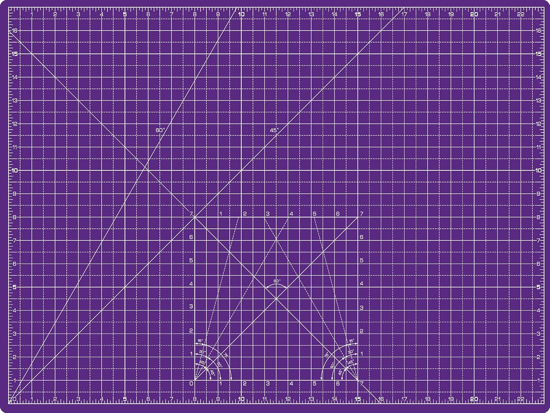 La Canilla Schneidematte A2 Selbstheilend (60x45 cm - 24x18") Cutting Mat Schneideunterlage für Bast