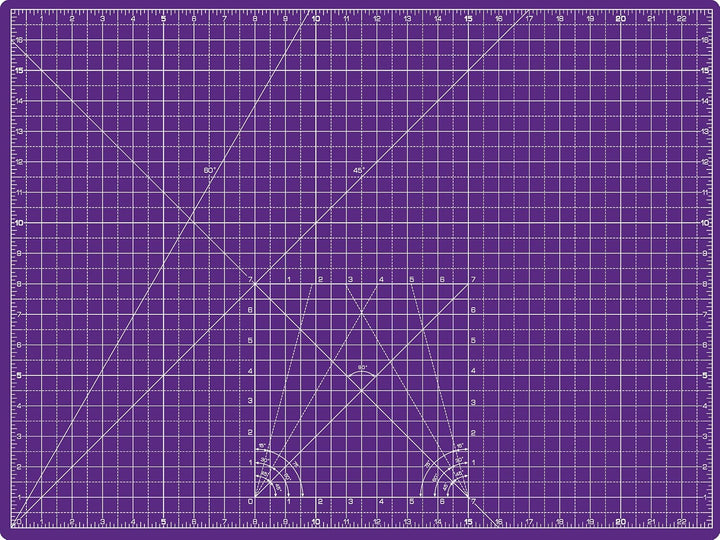 La Canilla Schneidematte A2 Selbstheilend (60x45 cm - 24x18") Cutting Mat Schneideunterlage für Bast