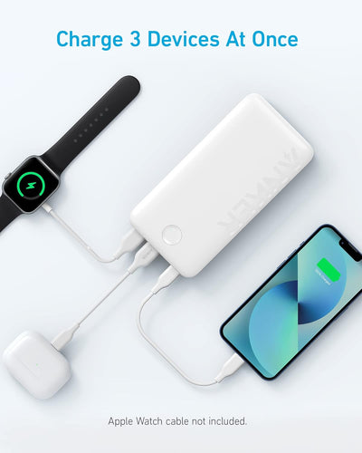 Anker 335 Powerbank (PowerCore 20K), 20W externer Akku mit USB-C Ladeleistung, Kompatibel mit iPhone