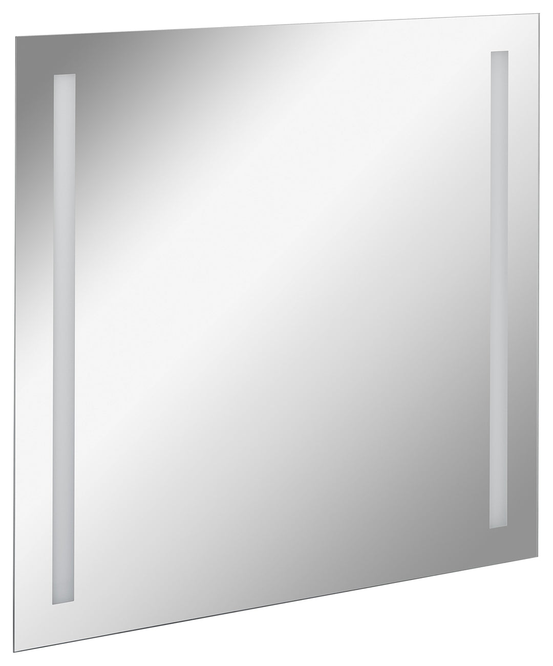 FACKELMANN LED Spiegel linear Mirrors/Wandspiegel mit LED-Beleuchtung/Masse (B x H x T): ca. 80 x 75