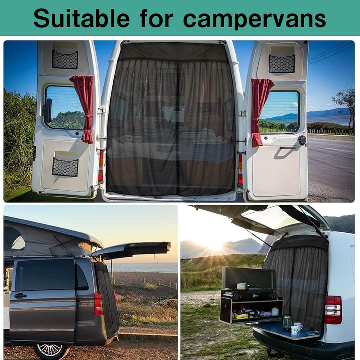 Heckklappe Moskitonetz,Flügeltür Kofferraumabdeckung Sonnenschutz,165x210cm Heckklappe Flügeltür Kof