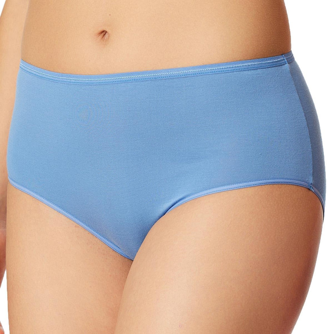 Schiesser Damen Slip Midi Midislip 2er Pack Doppelpack Poly - 162893 46 4 X Hellblau (920), 46 4 X H