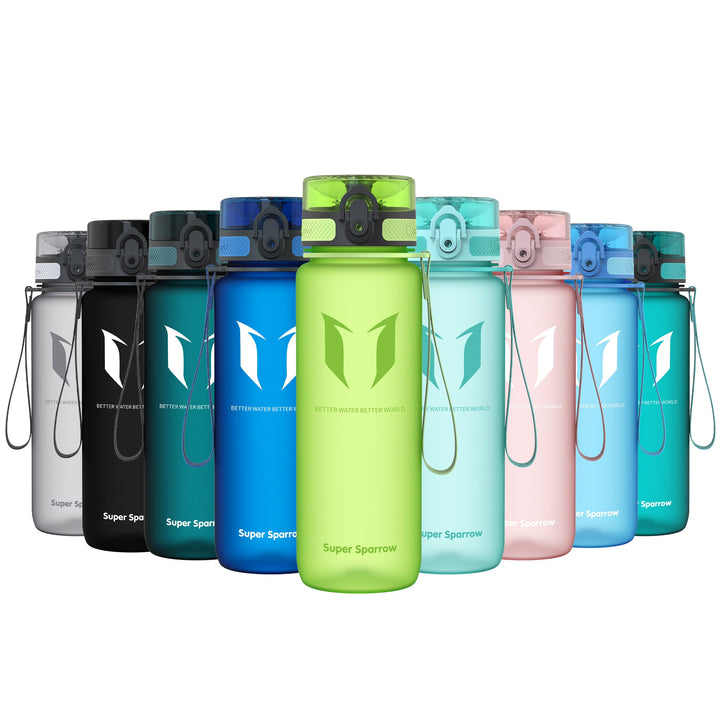 Super Sparrow Trinkflasche - Tritan Wasserflasche - 350ml, 500ml, 750ml, 1000ml - BPA-frei - Ideale