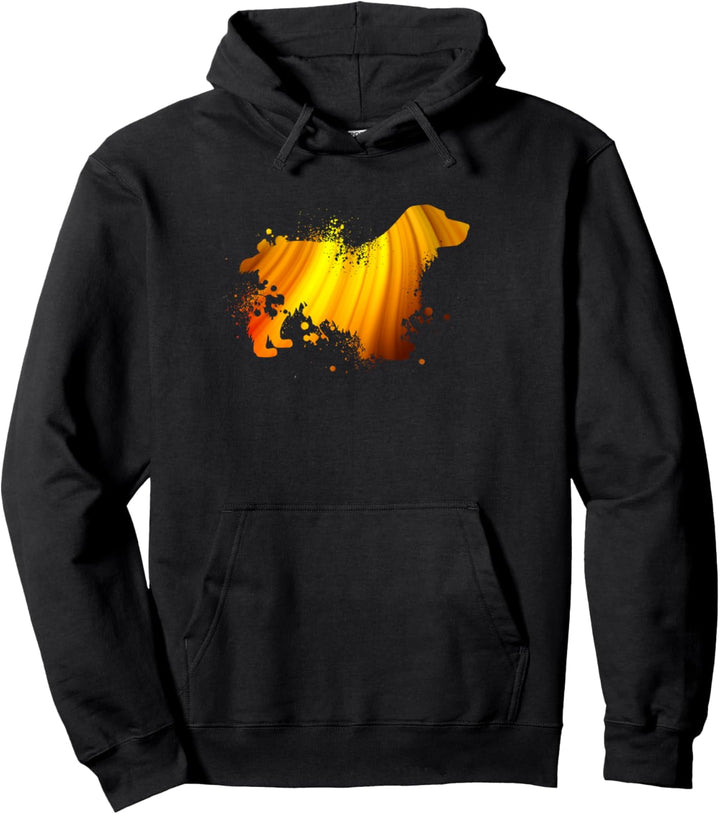 Englischer Cocker Spaniel | Hund Silhouette | Cocker Spaniel Pullover Hoodie