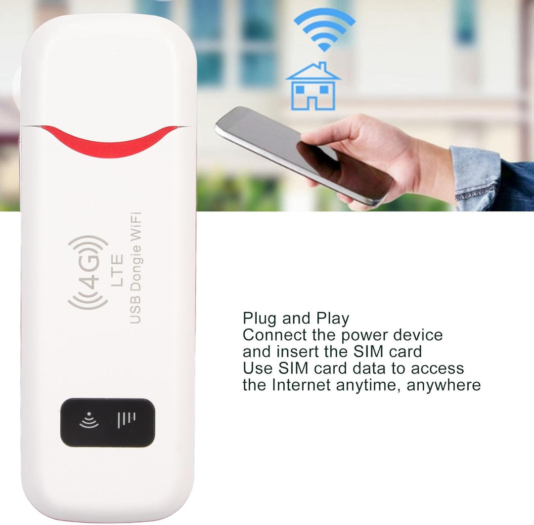 Ejoyous 4G USB WLAN Hotspot Stick, Mobiles Modem Router Tragbarer WiFi Dongle mit SIM-Karten-Slot fü