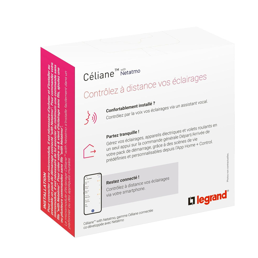 Legrand 64888 Celiane with Netatmo Mikromodul, On/Off-Anschluss, Weiss