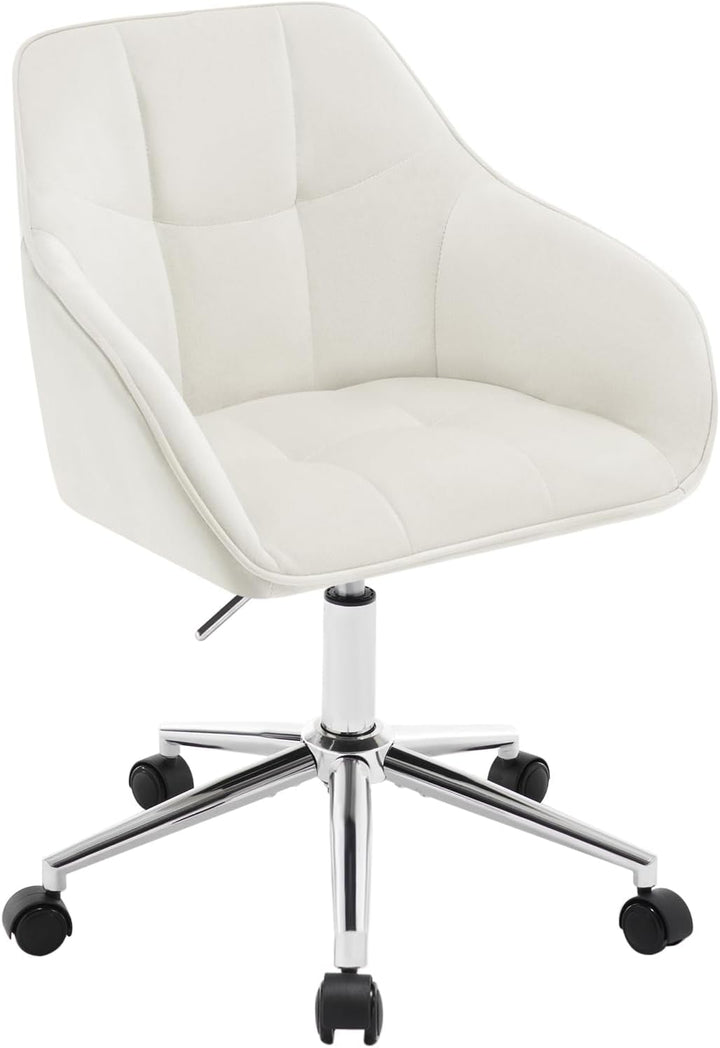 WOLTU Homeoffice Stuhl, Schreibtischstuhl, Drehstuhl, Schminkstuhl, höhenverstellbar, bis 150 kg bel