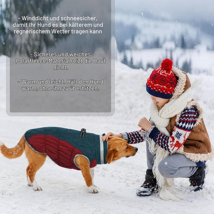 Kuoser Wärme hundemantel, Winddicht hundejacke, Reflektierend hundemantel für kleine Hunde, hundeman