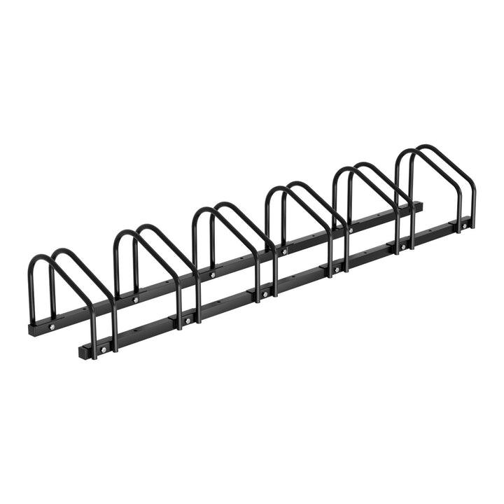 Fahrradständer Boden für 6 Fahrräder, 30cm Radabstand 35-55mm Reifenbreite rostfreier Stahl selbstsi