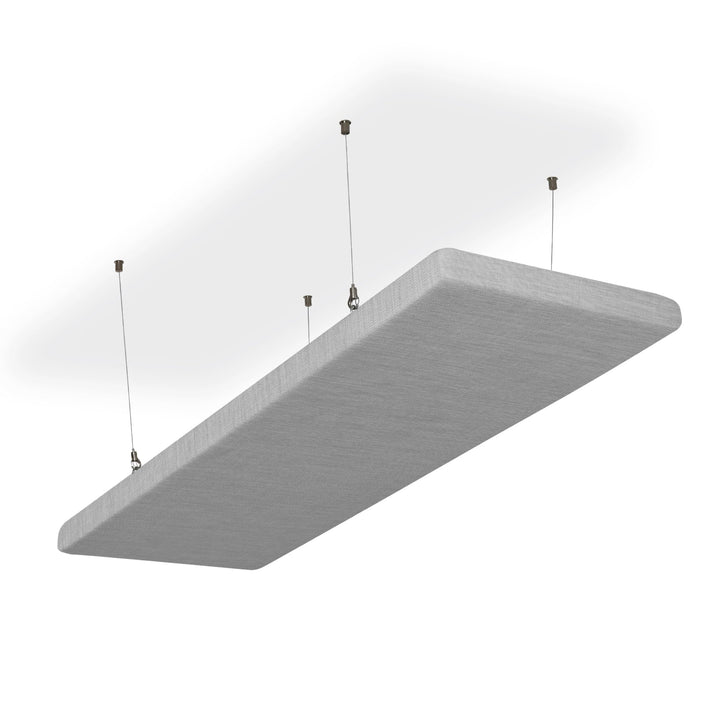 SILENT4® Schallabsorber Decke 114x33x5cm Akustikbild Akustikpaneele aus Akustikvlies, Seilmontage, m