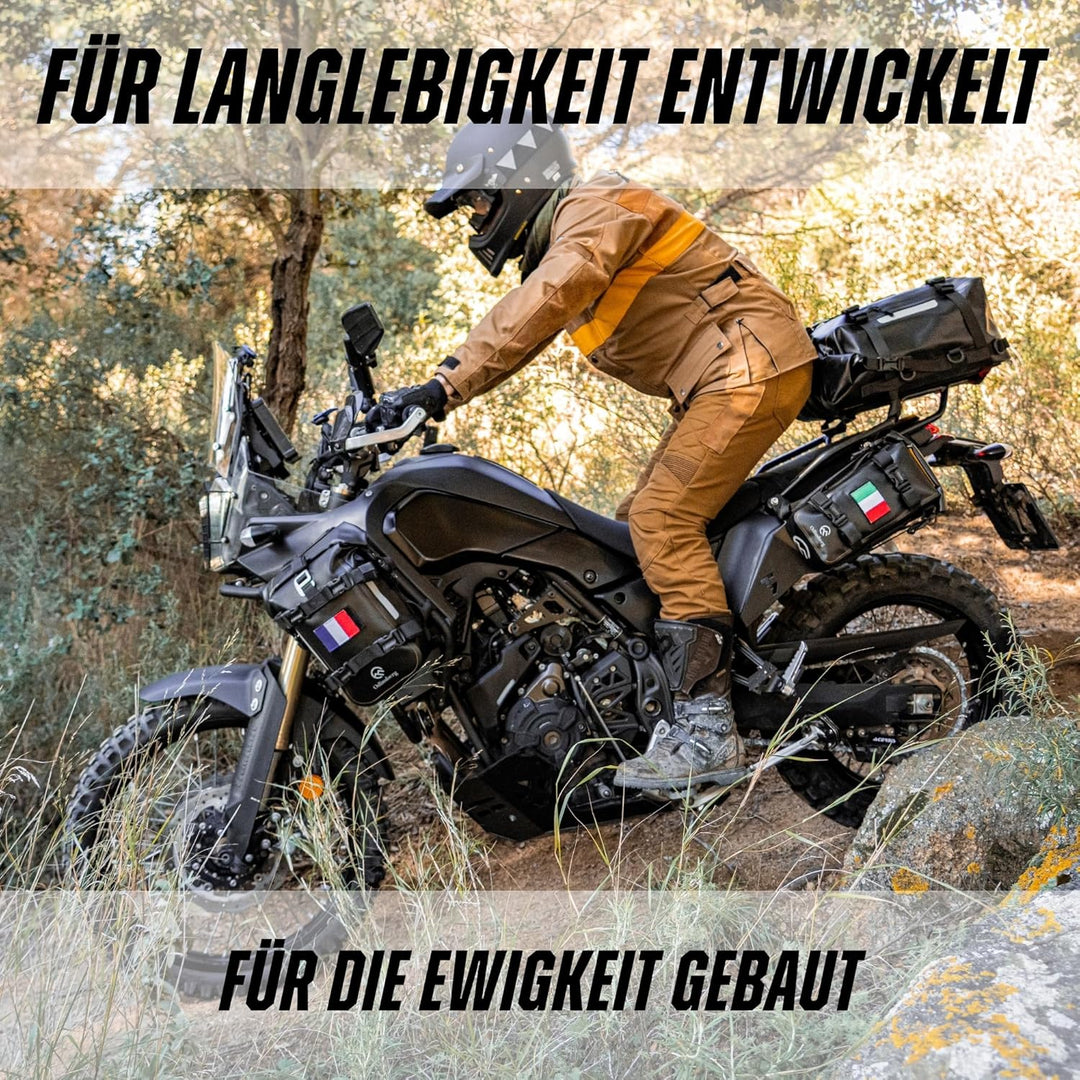 Odinsberg 7L Wasserdicht Hecktasche Motorrad | Sturzbügeltasche, Satteltasche, Sissybar Tasche, Seit