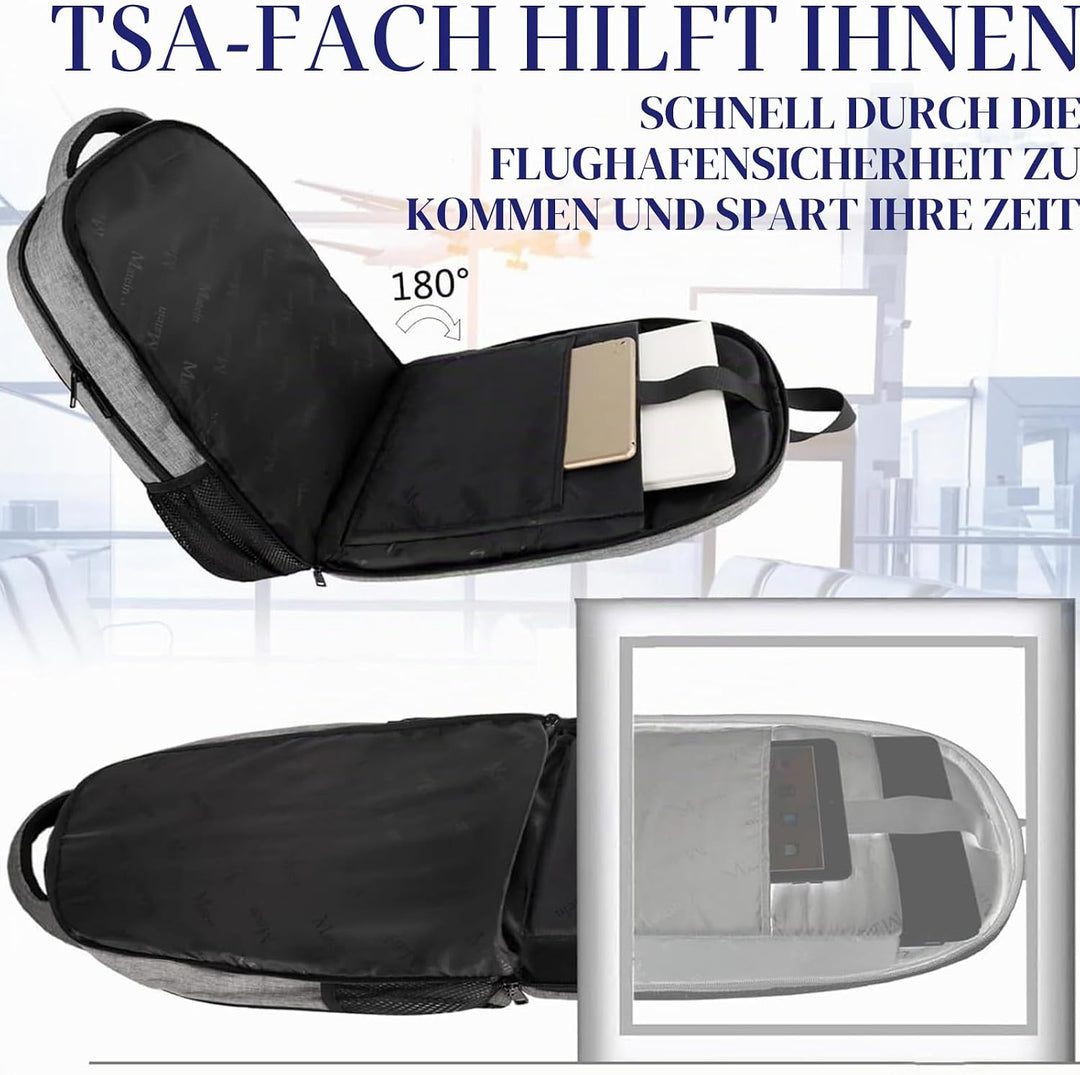 MATEIN Daypacks, Laptop Rucksäcke 17,3 Zoll Anti Diebstahl Tasche Herren Arbeit Rucksack College Day