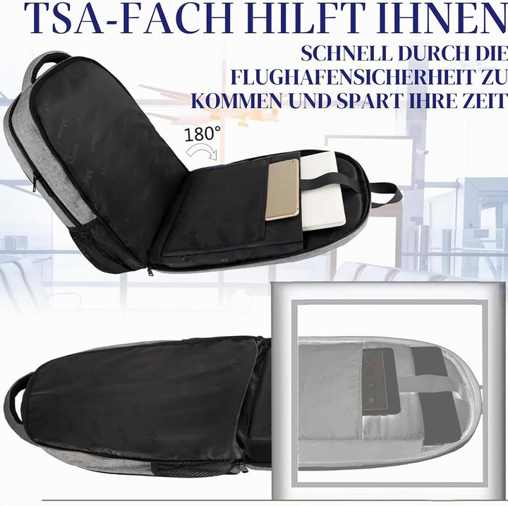 MATEIN Daypacks, Laptop Rucksäcke 17,3 Zoll Anti Diebstahl Tasche Herren Arbeit Rucksack College Day