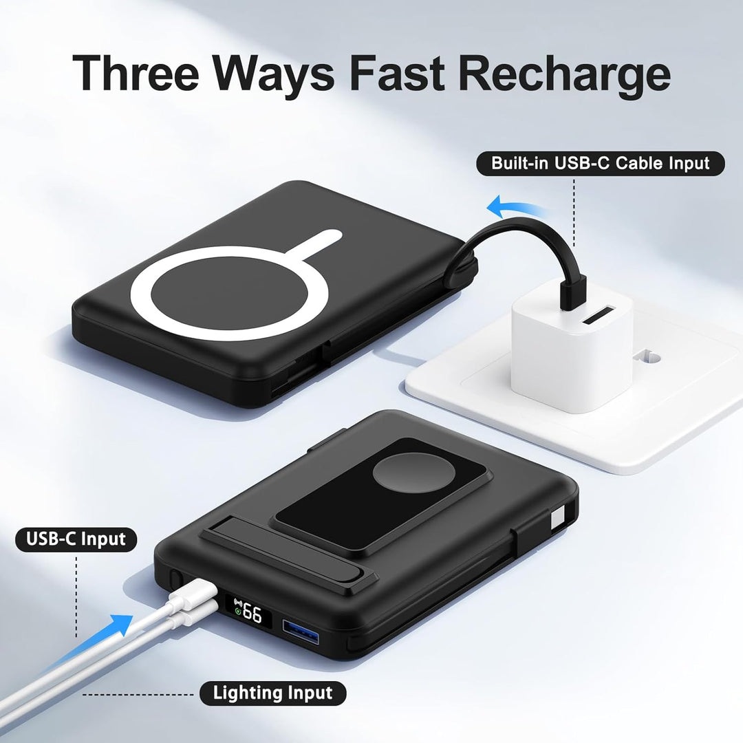 für Magsafe Powerbank, 10000mAh Magnetische Kabellose Power Bank für iPhone, 20W Schnelllade Externe