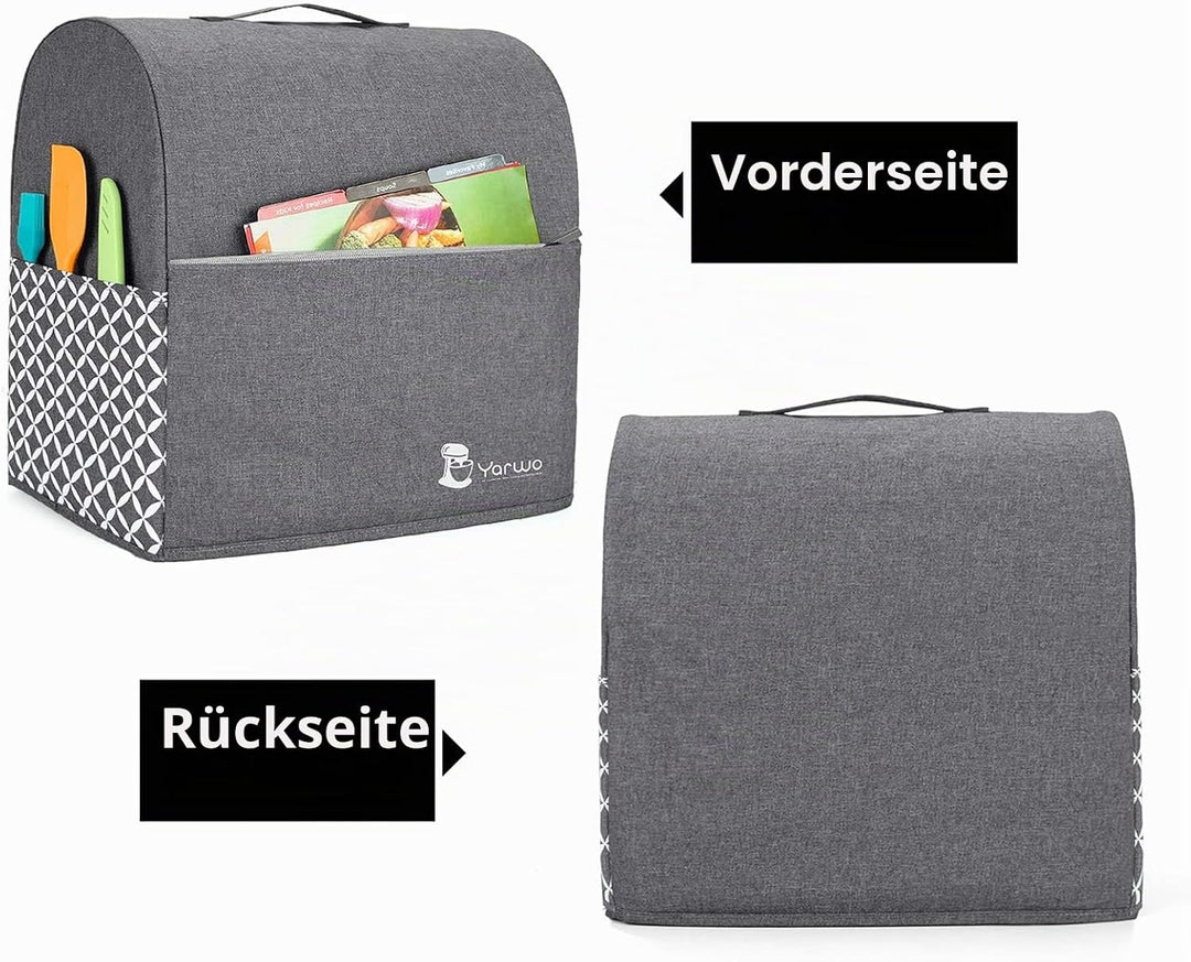 Yarwo Abdeckhaube Kompatibel mit Kitchen Aid Küchenmaschine Zubehör, Schutzhülle mit Oberem Griff fü