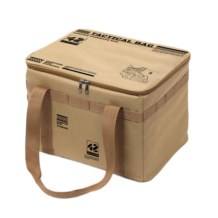 Camping-Aufbewahrungstaschen Wasserdicht Faltbar Organisation Khaki, Khaki