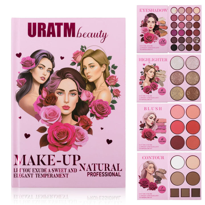 RoseFlower Profi Schminke Set Makeup Paletten Make Up Set Schminkkoffer Teen Make-up-Palette Tragbar