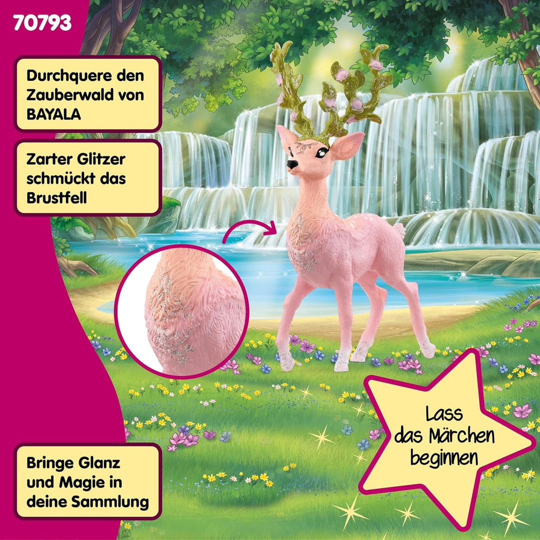 SCHLEICH BAYALA | Magischer Hirsch 70793 | detailgetreue Figur mit hübscher Gesichtszeichnung | Gesc