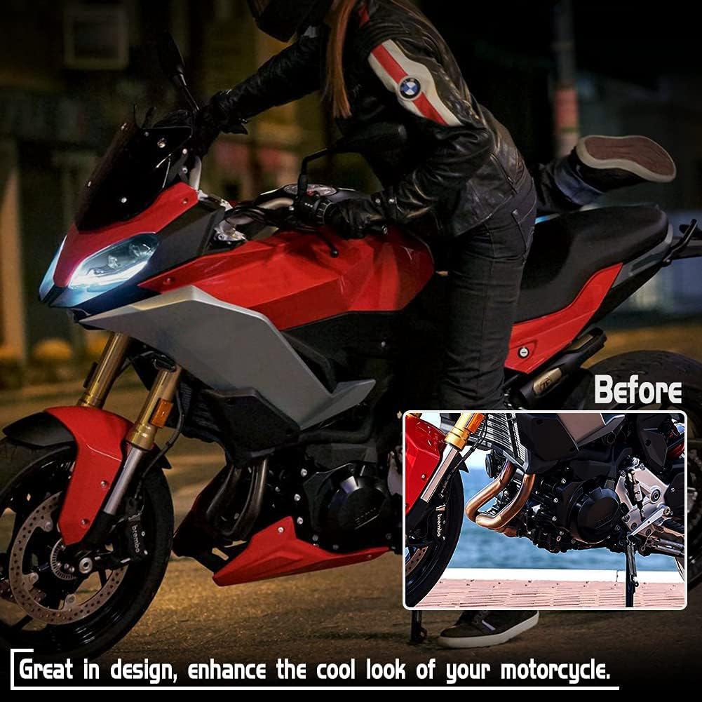 Cubierta de motocicleta Bellypan Motor Guard Chasis Bumper Protection Cover Panel Inferior Spoiler C