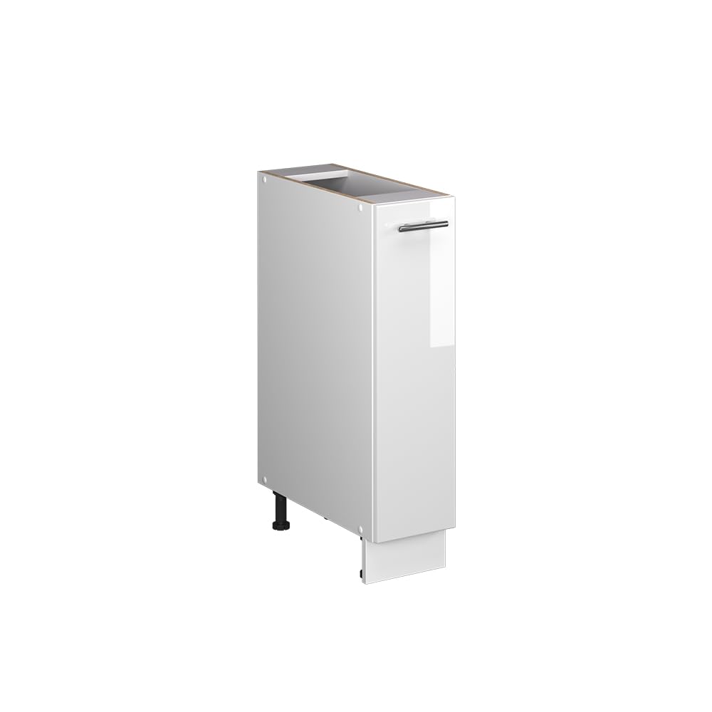 Vicco Apothekerschrank Fame-Line, Weiss Hochglanz/Weiss, 20 cm | ohne Arbeitsplatte, zur Kombination
