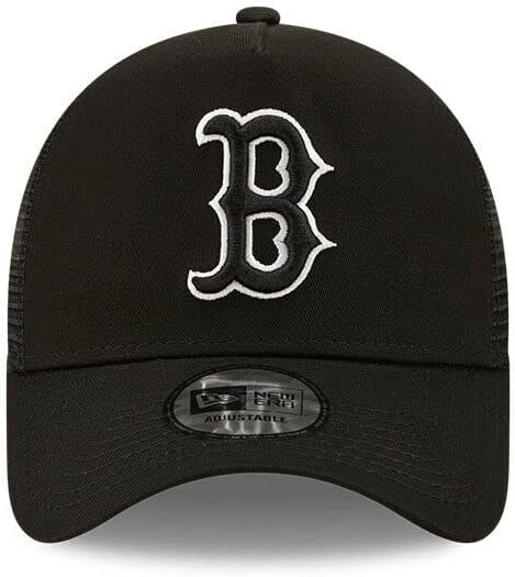 New Era Boston Red Sox Tonal Mesh A-Frame Adjustable Trucker Cap Red-Sox-1 55-59, Red-Sox-1 55-59
