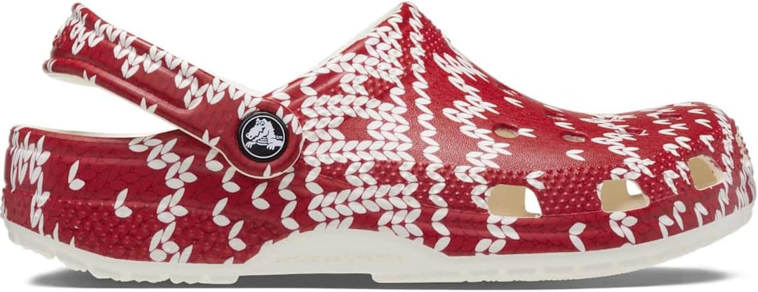 Crocs Unisex Classic Retro Resort Clog 34/36 EU Holiday Sweater Print, 34/36 EU Holiday Sweater Prin