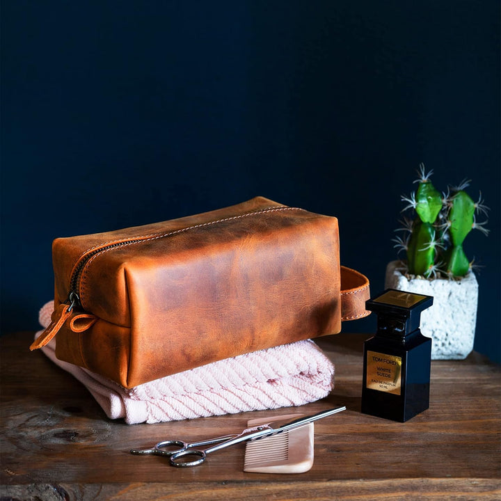 LONDO Reisetasche aus echtem Leder – Unisex Camel, Camel