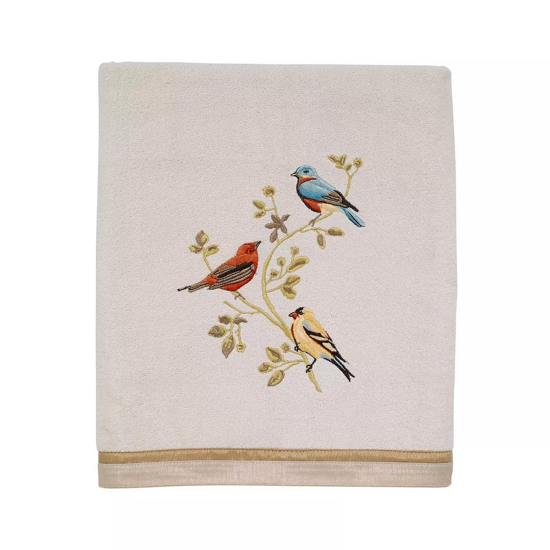 Avanti Linens - Badetuch, weiche und saugfähige Baumwolle, Natur-Badezimmer-Dekor (Gilded Birds Coll