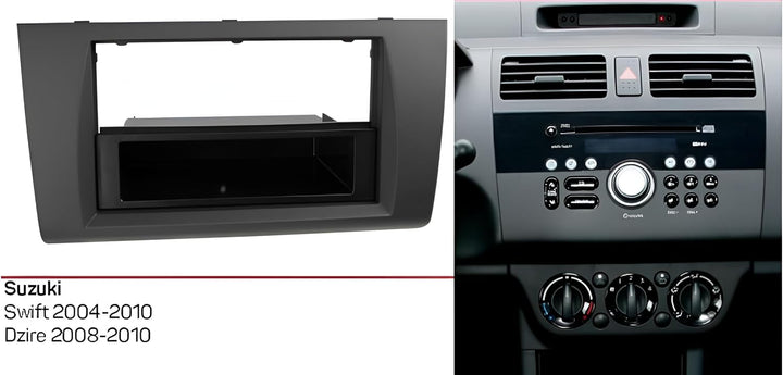 Sound-way 1 DIN / 2 DIN Autoradio Radioblende RadioRahmen, ISO-Verbindungskabel, Antennenadapter kom