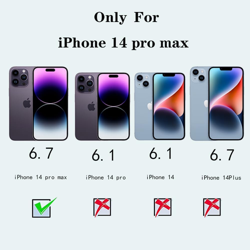 LED-Schutzhülle für iPhone 14 Pro Max, LED-beleuchtetes Selfie-Licht [wiederaufladbar], ideal für EI