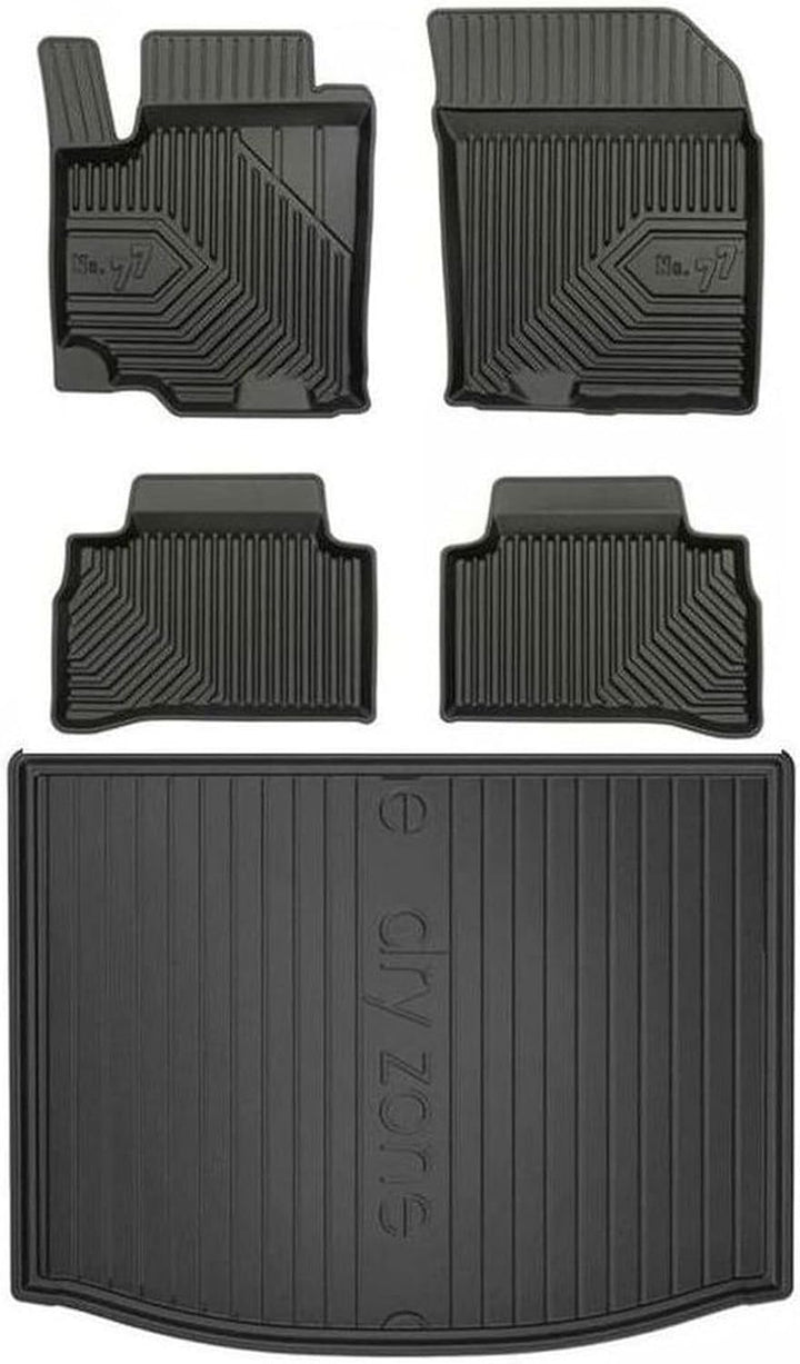 M MOTOS Satz Gummifussmatten und Kofferraummatten für Suzuki Vitara II ab 2015 Verbessern Sie Ihren