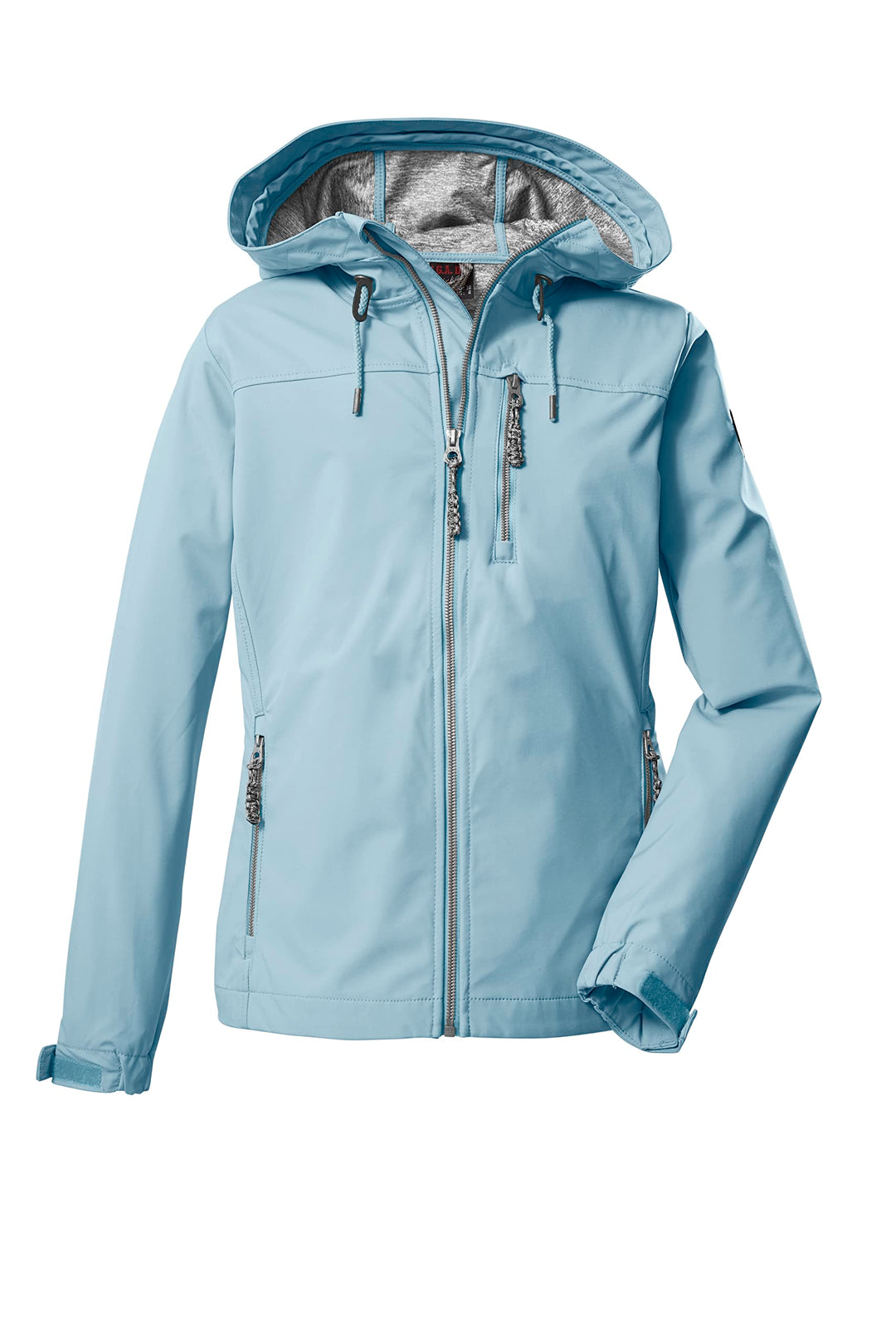 G.I.G.A. DX Damen Gs 97 Wmn Sftshll Jckt Softshelljacke/Outdoorjacke mit Kapuze 40 hellblau, 40 hell