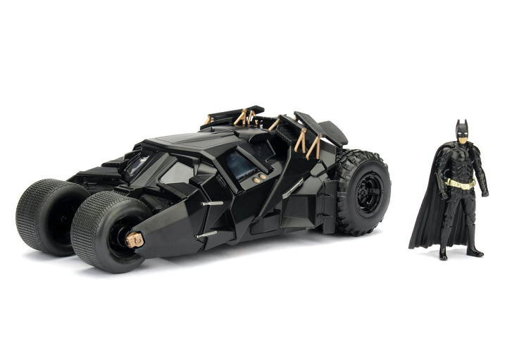 Jada Toys 253215005 The Dark Knight Batmobil, hochdetailiertes 1:24 Modellauto inkl. Batman Figur, C