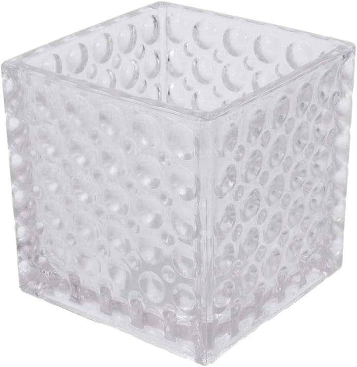 Cabilock Einmachgläser Quadratische Würfelform Blumenvase Kerzenhalter Kaktusblumenbehälter für Mitt