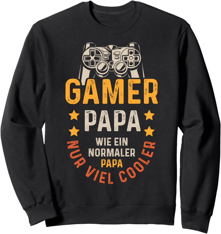 Gamer Papa Nur Cooler Zocker Vater Videospiel Vatertag Sweatshirt