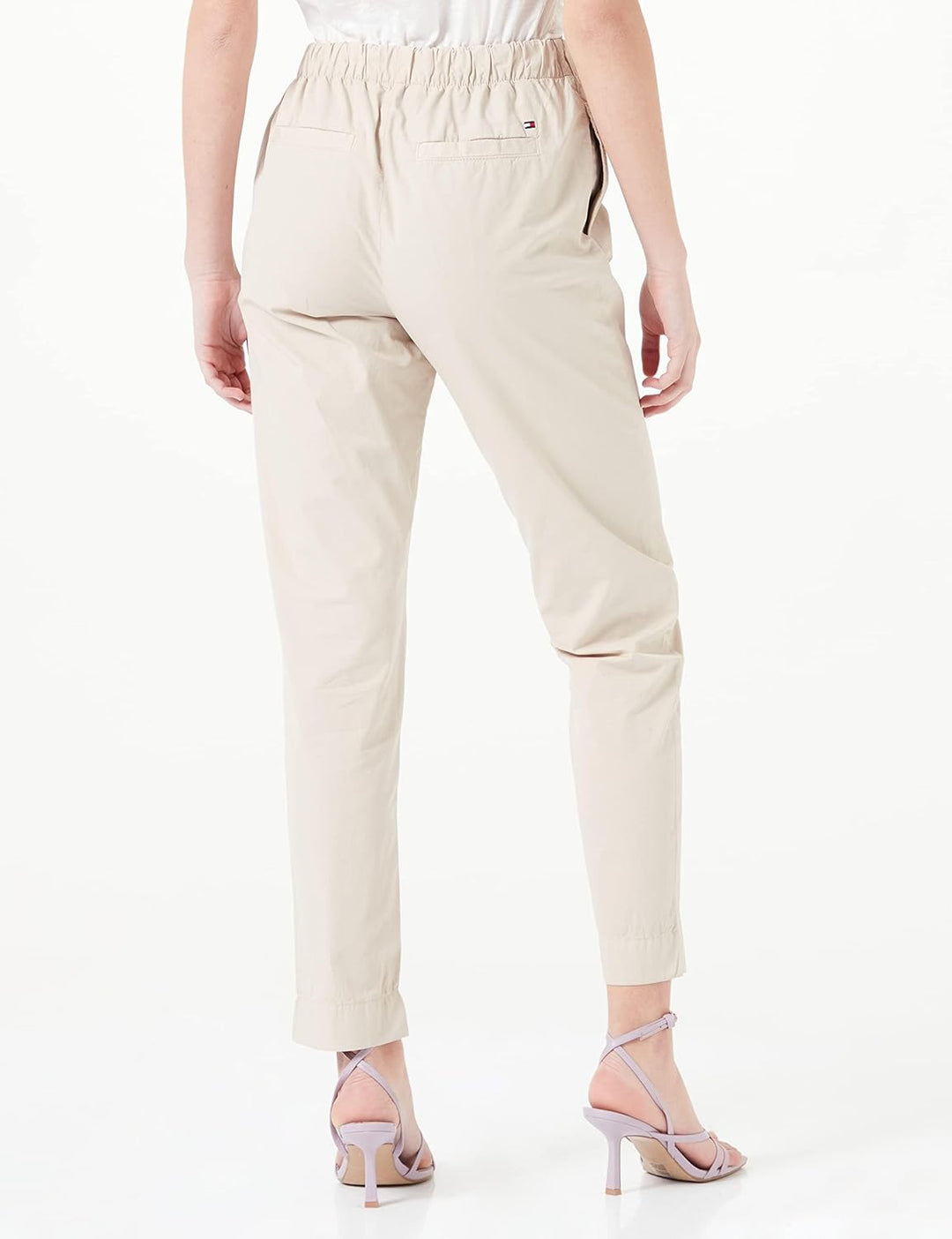 Tommy Hilfiger Damen Gewebte Hosen, 68 Beige (Light Sandalwood)