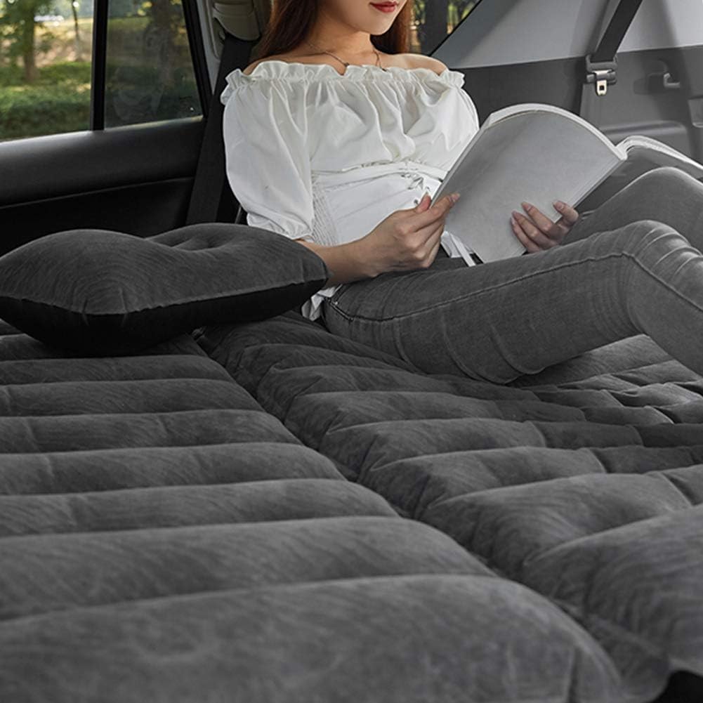 Auto Luftmatratze, Auto Rücksitz Luftbett Bewegliche Dickere Luftbett mit Kopfstütze und Pumpe für R