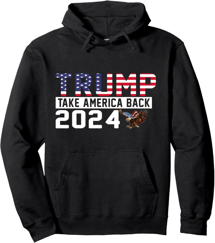 Trump Back America Lustiger Präsident Politische Pullover Hoodie
