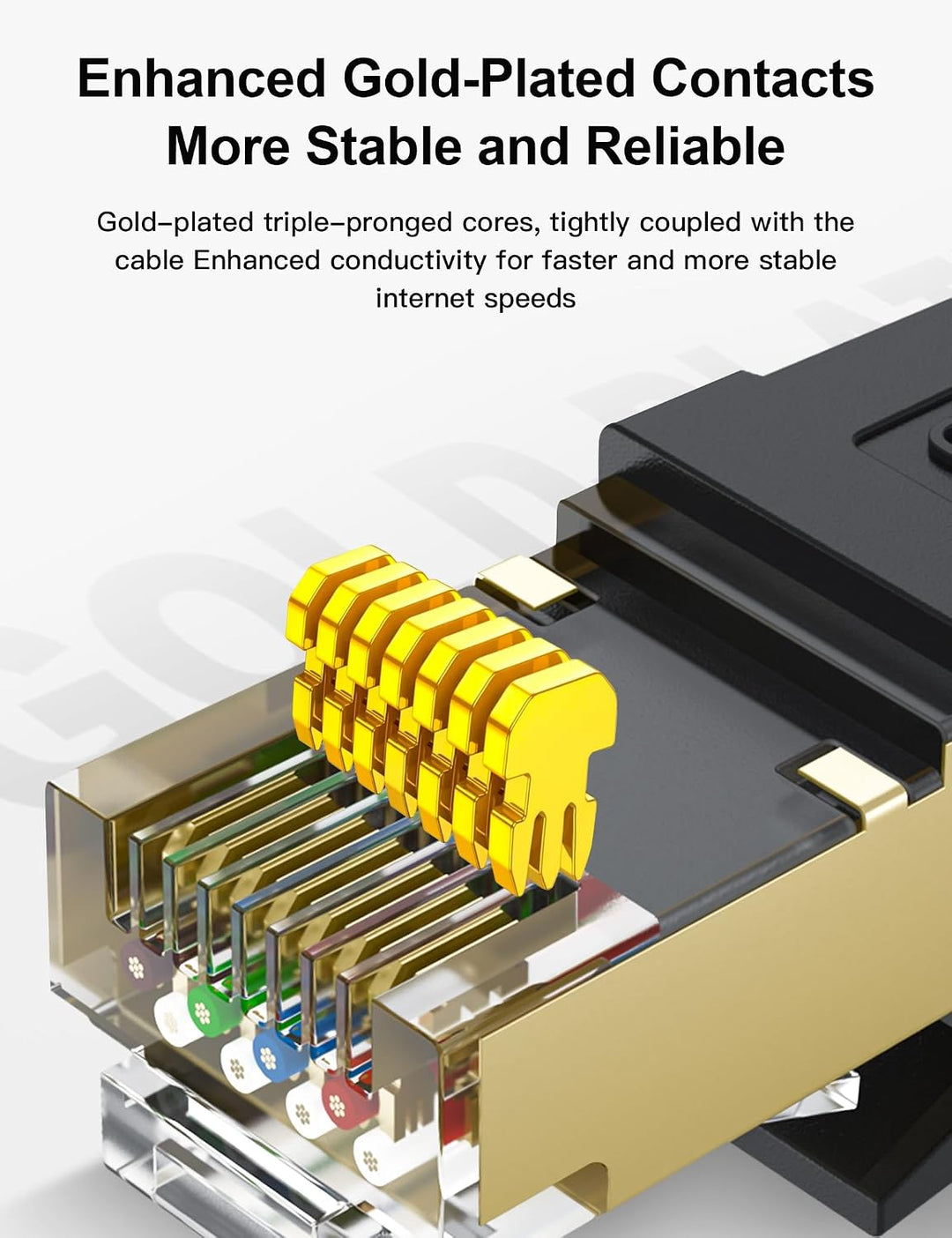 Cat 8 Ethernet Kabel 5M, 40Gbps Netzwerkkabel Hochgeschwindigkeits 2000MHz Ethernet Kabel, Gigabit R