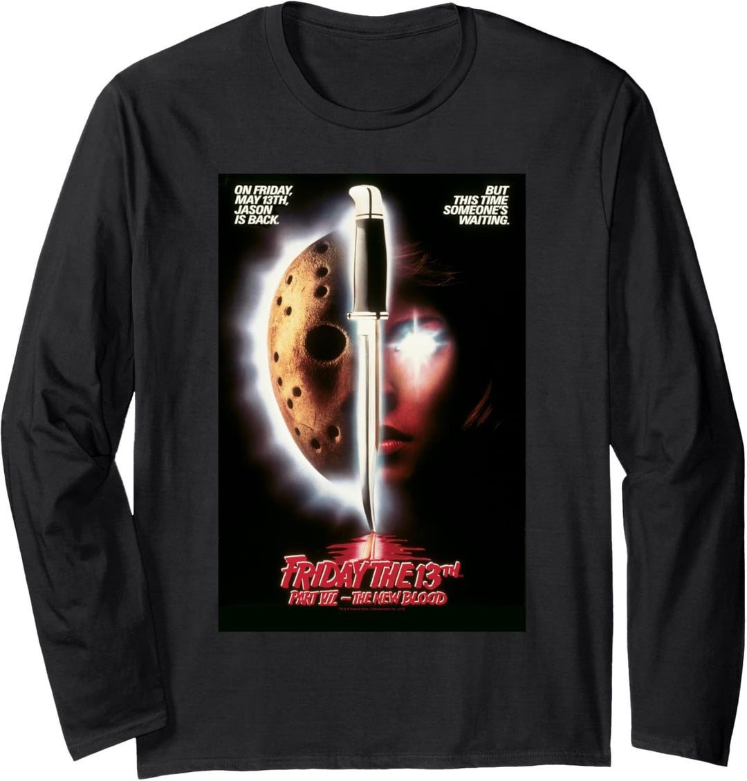 Friday the 13th New Blood Poster Langarmshirt
