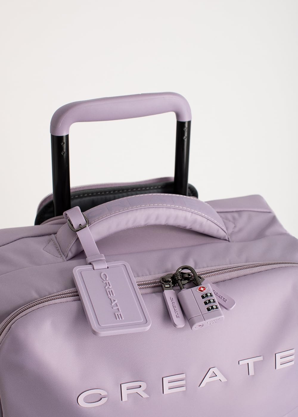 CREATE / Luggage Studio Soft/Polyester Soft Koffer Violett / 47x25.5x65cm / TSA Vorhängeschloss, 4 d