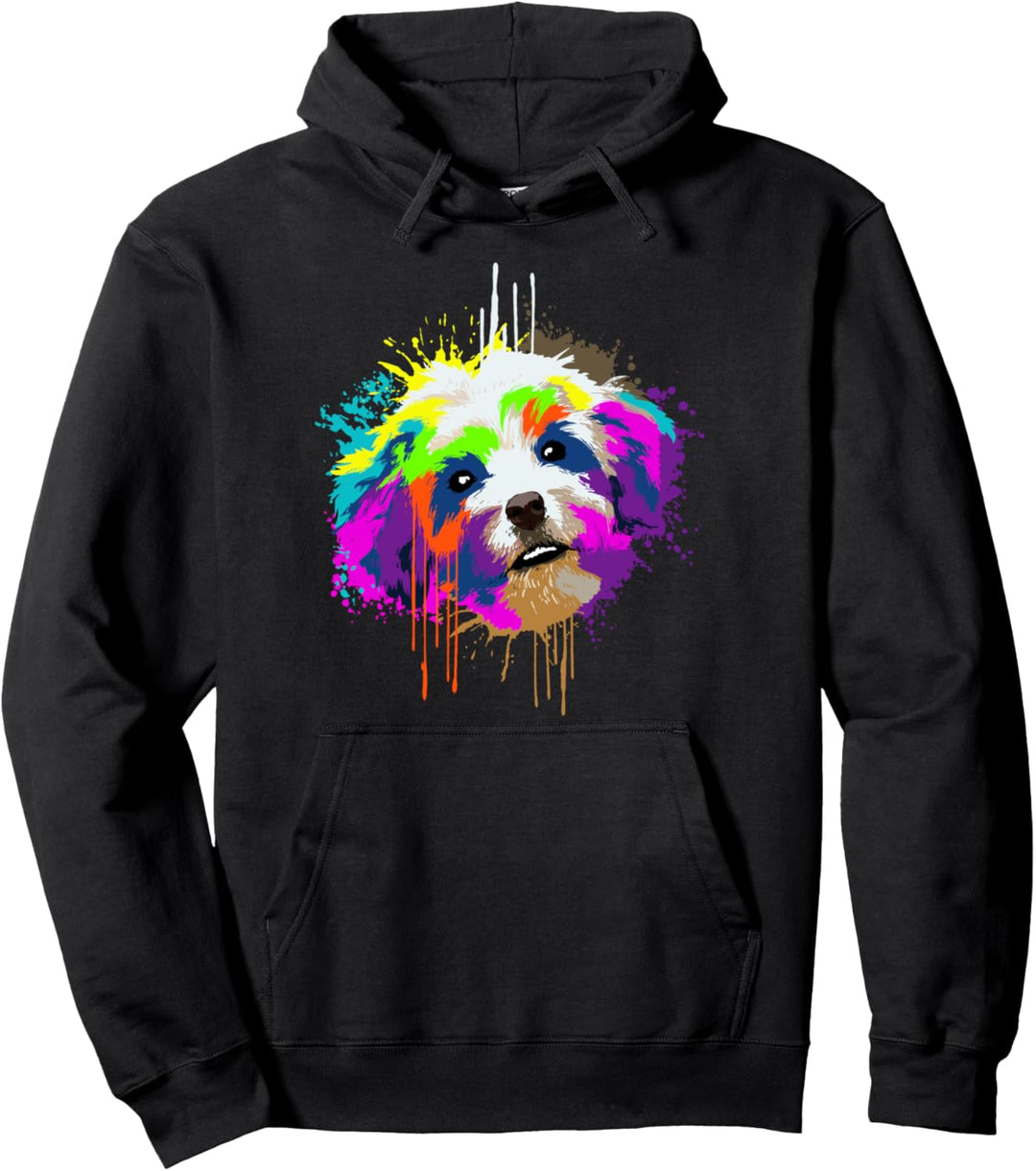 Splash Art Havaneser Hundehalter Geschenkidee Hunde Pullover Hoodie