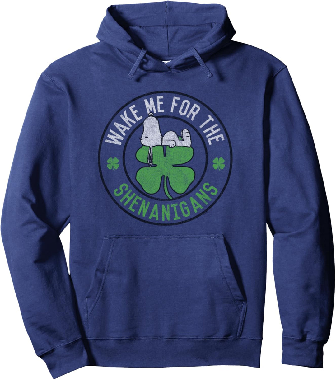 Peanuts St Patrick's Day Snoopy Wecke Mich Pullover Hoodie