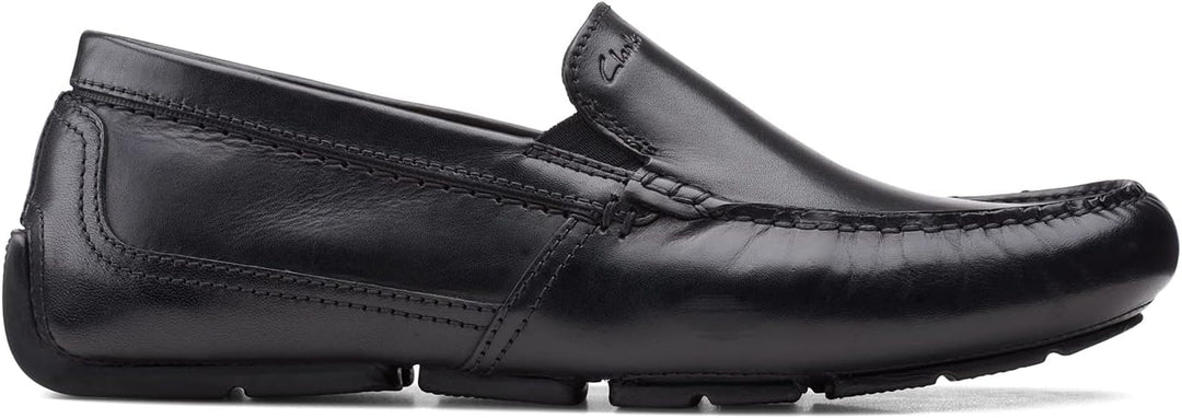 Clarks Herren Markman Plain Mokassin 39.5 EU Black Leather, 39.5 EU Black Leather