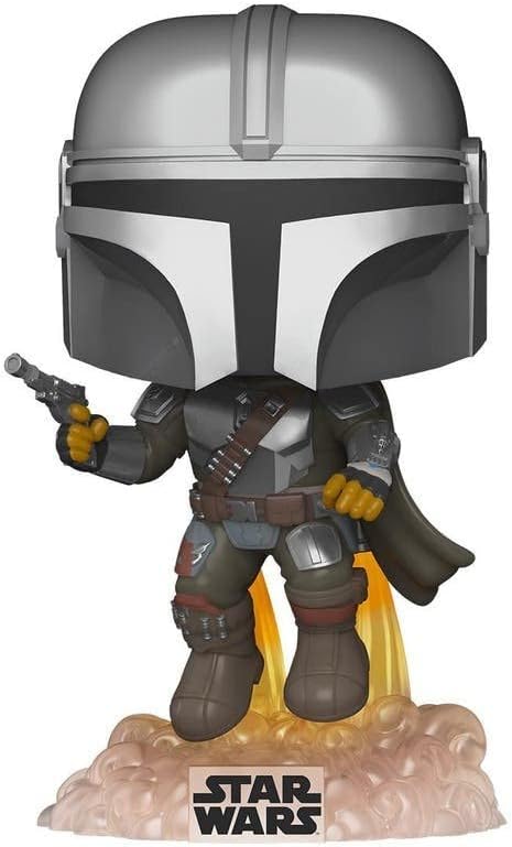 Funko Pop! Star Wars: Mandalorian-Mando Flying mit Blaster - The Mandalorian - Vinyl-Sammelfigur - G