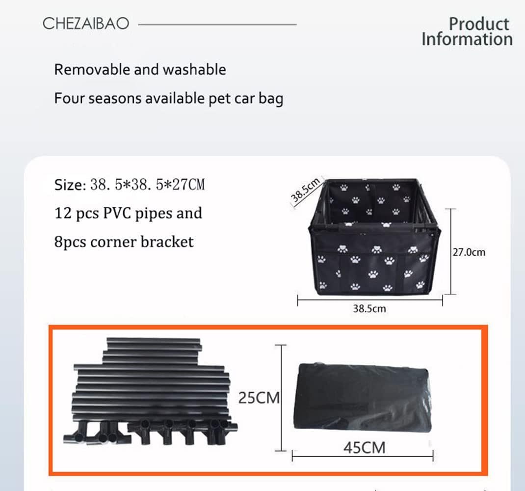 Neu Wasserdicht Atmungsaktiv Haustier-Auto-Matte Sicherheit Haustier Auto Booster Waschbar Mattierte